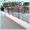 1200 standard high steel black powder coated flat top residential fence