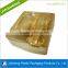 customized Gold PET rectangular cosmetic blister plastic packaging tray with dividers