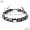 Bracelet Jewelry Charm Square Beads Mens Bracelets with Natural Stone bracelet