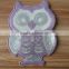 Owl Shape Emboridery Sequin Applique Patch with Mesh Covered and Heat Seal backing For Kids Wear --- S1422
