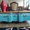Home Furniture General Use blue Antique 2 drawers French table
