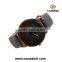 Simple dials leather bracelet alloy case unisex watch