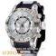 HOT sell sporty alloy case and silicone strap men wrist watch