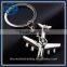 Gift Boxed Zinc Alloy Metal Airplane Keyring Aircraft Key Ring 40mm