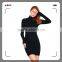 Seamless high neck latest design fashion women dress
