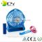 Mini Portable Fan 4 Speeds Rechargeable Personal Fan Small Handheld Fan with Timing Function Battery Operated