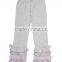 Classic style Baby girls Organic contton triple ruffle pants
