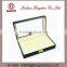 Jinhua Supplier Rectangular Wooden MDF PU Leather Jewelery Box with Window