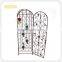 Modern Floor Standing 2 tiers Metal Wine Display Cabinet