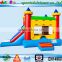 EN14960 0.55mm plato pvc cheap inflatable bouncy castle slide combo