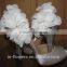 ODM OEM high quality high heel bridal shoes peep toe wedding shoes