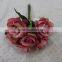 Silk Artificial Rose Flower Bouquet for Decoration