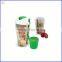 2016 Logo Printed Friut And Vegetable Food Grade Plastic Salad Shaker Cup With Spoon