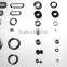 Wholesale nickel free small brass round metal eyelet metal shoe eyelet black