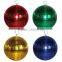 wholesale small plastic disco mirror ball 10 cm christmas colored glass ball