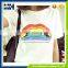 High quality cheap wholesale women's cotton o-neck t shirt