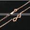 Wholesale Indian Jewelry Women Rose Gold Inifinity Back Necklace