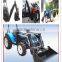 cheap price new model 25hp to 120hp 4x4 tractor with front end loader and backhoe with best quality
