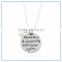 New Handmade Teachers Touch Hearts Necklace with Pearl Stainless Steel