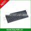Black Compact Format IP65 waterproof indsutrial Keyboard with full keyboard functionalities
