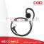 Fashion design saft ear hanger swivel receive only earpice for VX-160 radio