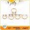 BCR015 stainless steel rainbow circular barbell crystal nose rings