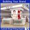 popular makeup wooden display gallery in shopping mall