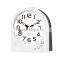 Simple White Plastic table alarm clock