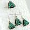 Morning Frost !! Turquoise 925 Sterling Silver Jewelry Set, Silver Jewellery India, Gemstone Silver Jewellery