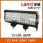 New 15" high power 180w 4x4 led driving 4 rows offroad led light bar led off road light