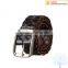 2016 Lastest weaving style leather belt brands, color customized
