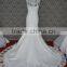 (MY0036) MARRY YOU High Neck Detachable Lace Top Real Sample Mermaid Wedding Dress