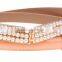 Ladies And Women Kore Style Candy Color Fashion Patent Leather Narrow Pearl Buckle Waist Belt