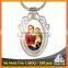 Best selling catholic/christian/royals printing decorative metal keychain maker