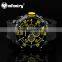 INFANTRY Yellow Men's Quartz Chronograph Black Silicone Military New Watch