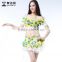 Wuchieal New Belly Dancing Costumes,Top+Skirt Suit, Sexy Modern Fashion Belly Dance Practice Wear