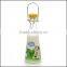 Cute Cow Pattern Glass Milk Bottle With Ceramic Lid
