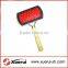 square pet dog brush, wooden handle pet comb brush