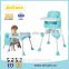 Hot Selling Multi-function Plastic Baby Folding Table and High Chair 3 in 1 with EN14988
