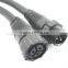 3 pin M14 waterproof cable nylon molded cable connector