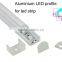 Factory recessed 60 degree angle shape aluminium profile led lighting