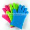 Printed Style and aramid cotton silicone Material High Quality Bbq Gloves