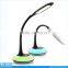 Flexible eye protection rechargeable LED reading lamp with 256 living colors