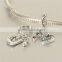 925 Sterling Silver Alphabet Charm Pendant