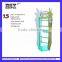 Floor standing tube display shelf metal clothes drying display rack HSX-111