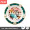 high quality 8" rim plate with design-green edge, sublimation, dinner plate
