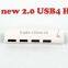 Factory outlet four USB2.0 HUB with separate switch HUB four expansion device