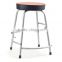 New Red PU Stackable Chairs with Four Legs