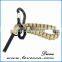Handmade Outdoor Carabiner Paracord Keychain With Thick Firebar