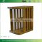 BH005/Compartment Bamboo Flatware Dish Rack Holder Accessory with Metal Clips